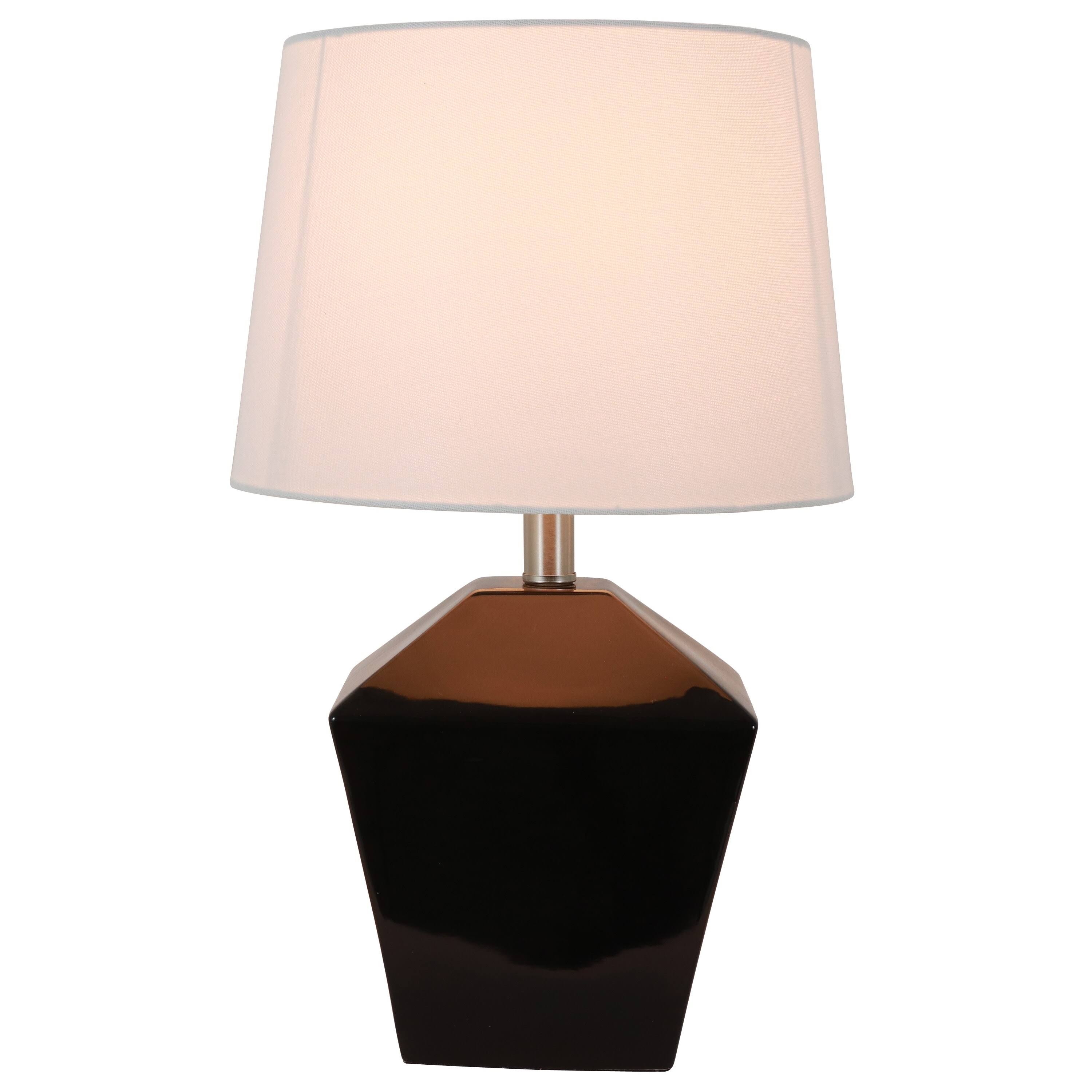 Decor Therapy Carrol Geometric Lamp, Black
