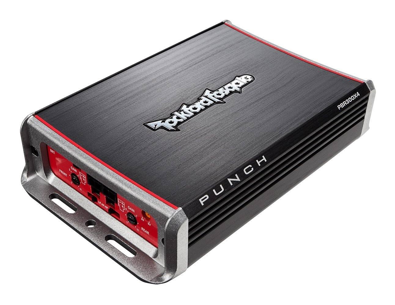 Rockford Fosgate Pbr300x4 Punch Brt 300-Watt Ultra Compact 4-Channel Amplifier