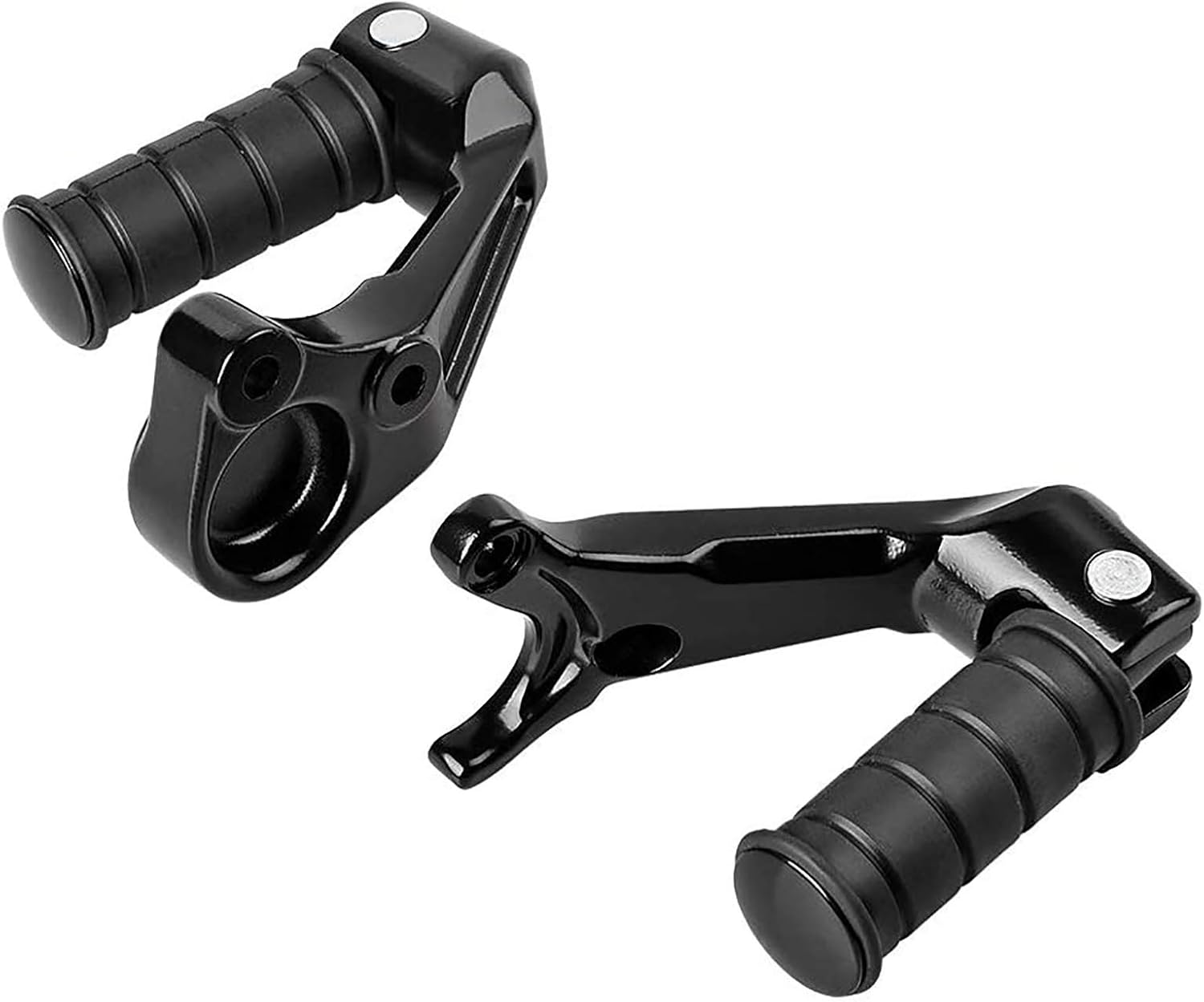 Aramox Foot Pegs, Motorcycle Footpegs Passenger Skidproof Comfortable Footrest Black Fit for Victory Octane 2017