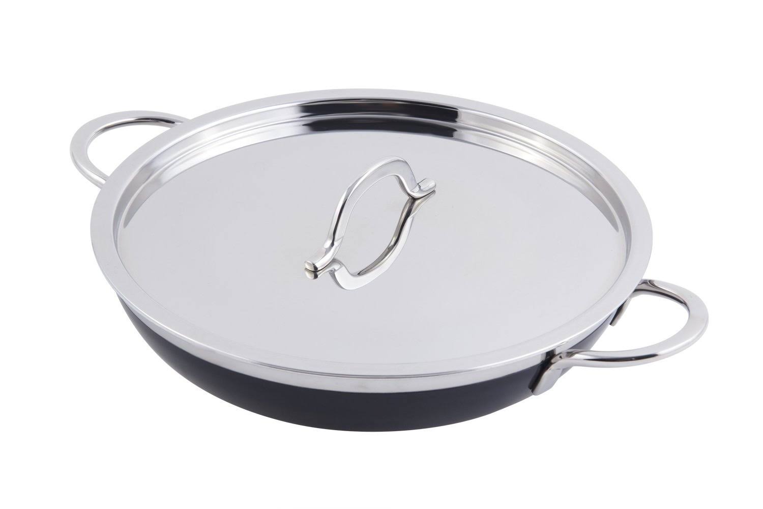 Bon Chef 60306 Classic Country French Collection Saut Pan/skillet, with COVER, Black
