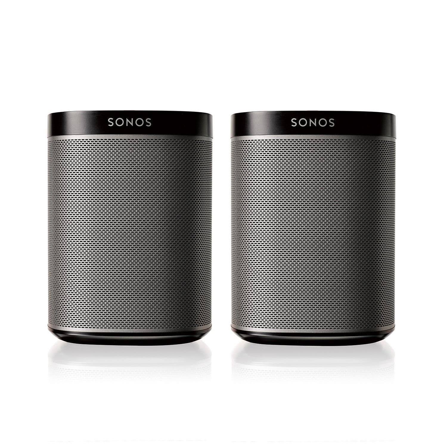 Sonos Play:1 2-Room Streaming Music Starter Set Bundle (Black) Black