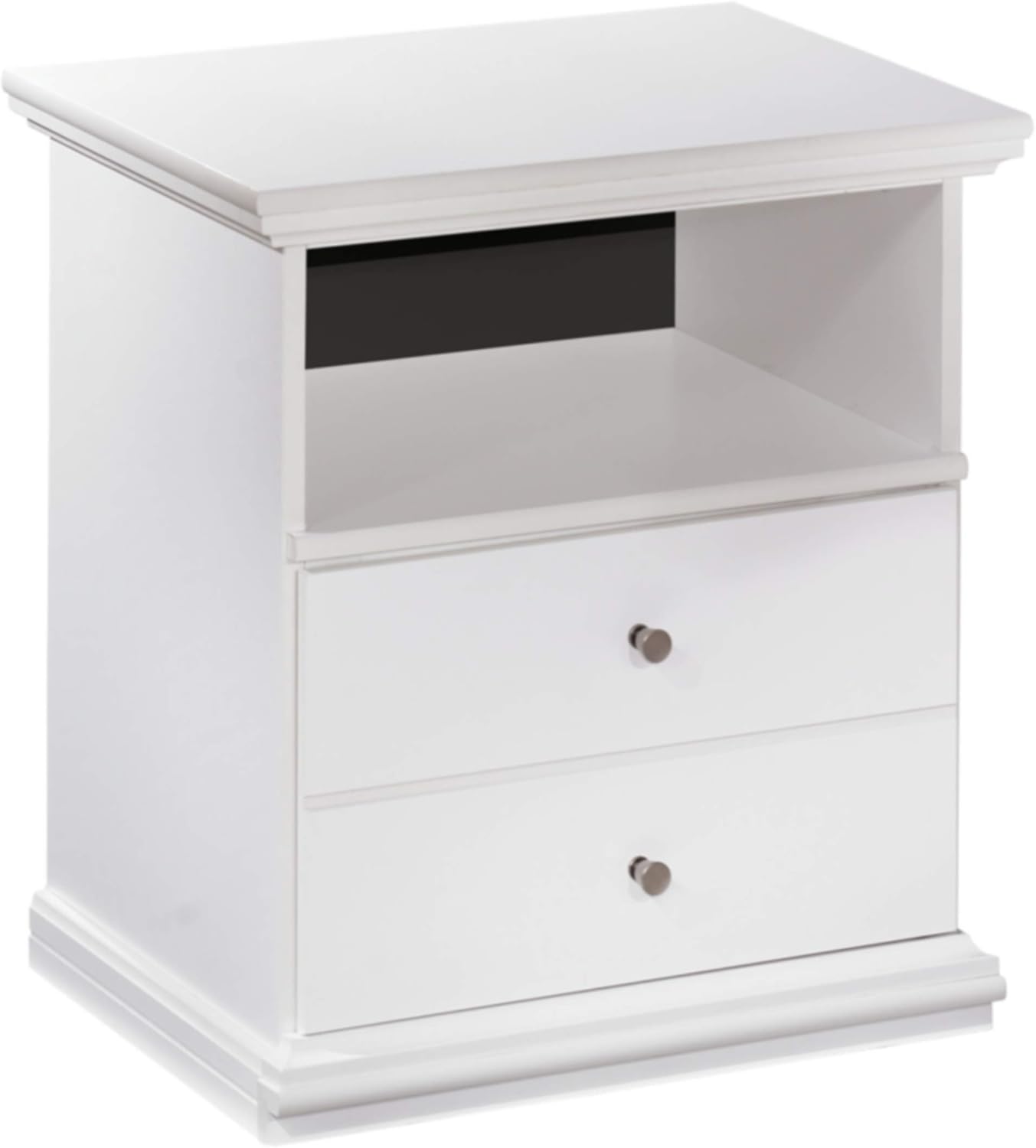 Signature Design by Ashley Maribel Children's Traditional 1 Drawer Nightstand with 1 Storage Cubby, Black