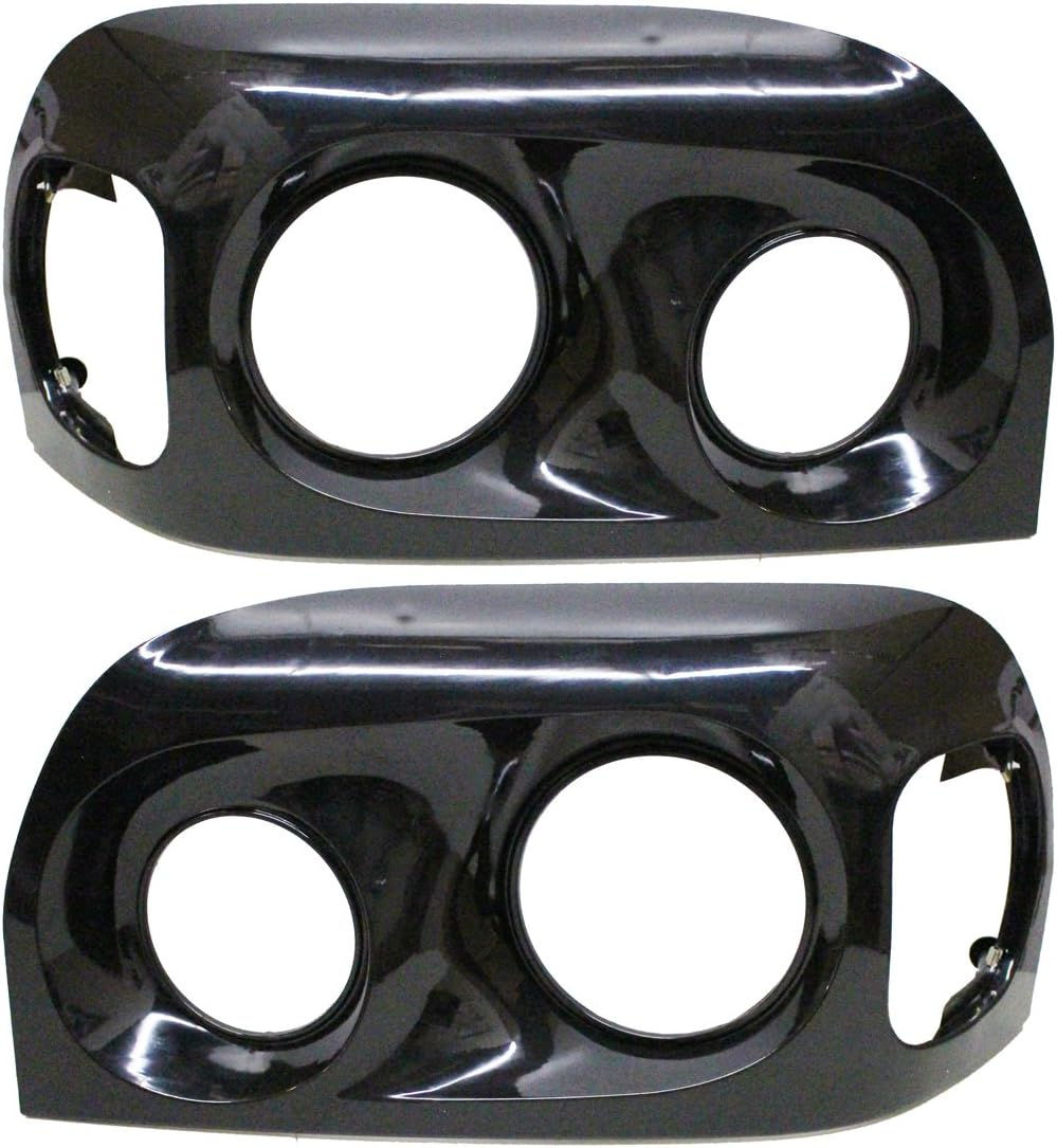 Headlight Bezel Black - Driver & Passenger Side (Fit: Freightliner Century)