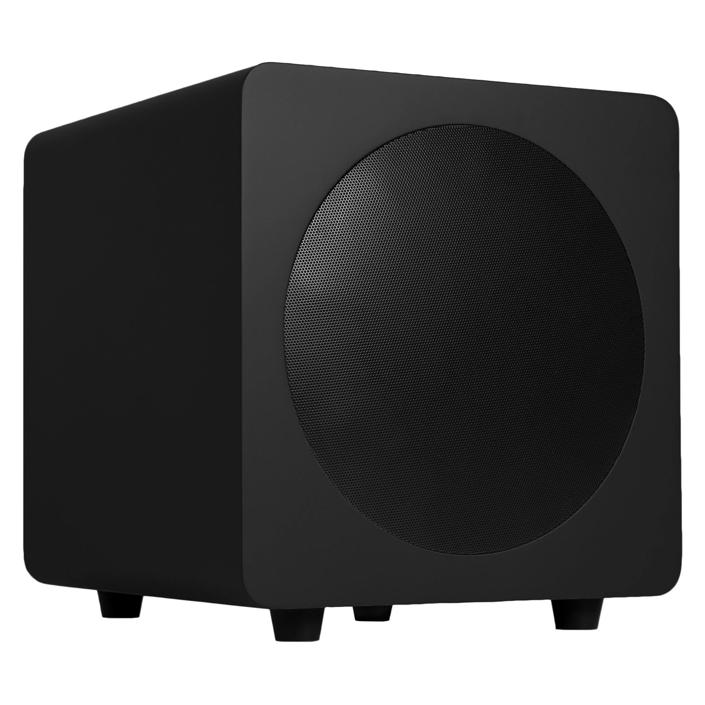 Kanto Sub8 Powered Subwoofer - 8 Paper Cone Driver - Powerful Bass Extension - Matte Black