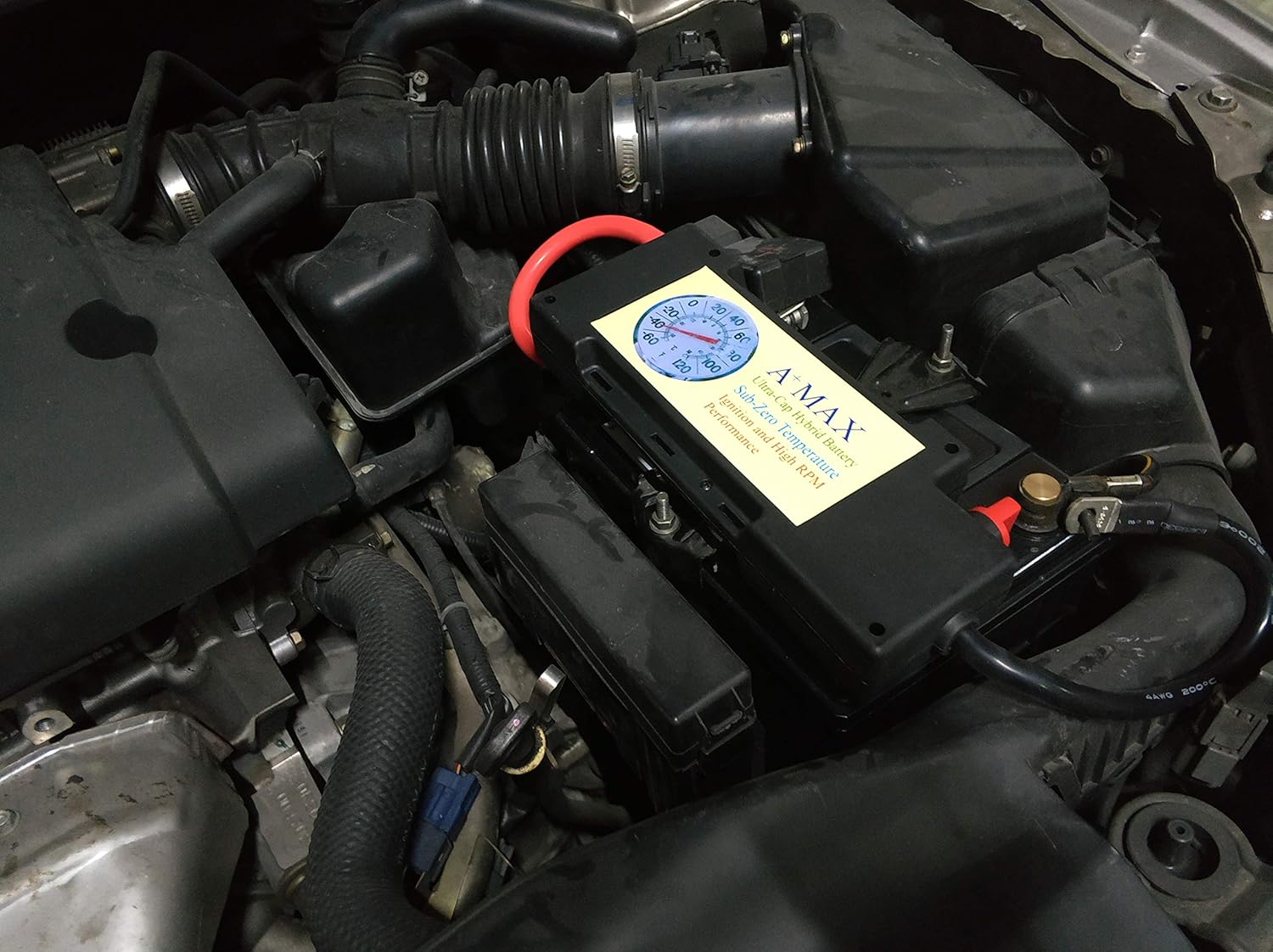 UCB450-30, 15 Volts 90 Farads Cold Weather, Start &Stop Ignition Booster, sub-woofer System, Audio Capacitor Booster, 12 Volt Car Stereo, with 12 inches, 4 Gauge Cables