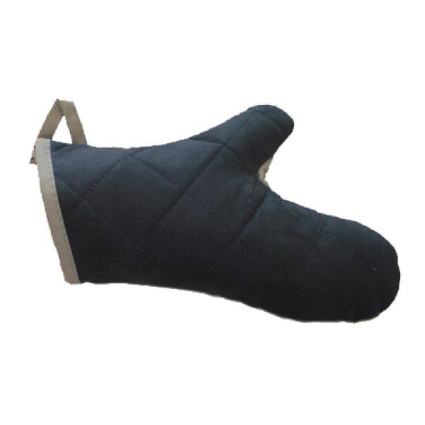 Chef&s Line Black 13x22 Pyrotex Flame-Resistant Forearm-Length Oven Mitt, Ritz (CL2PX23BKBK)