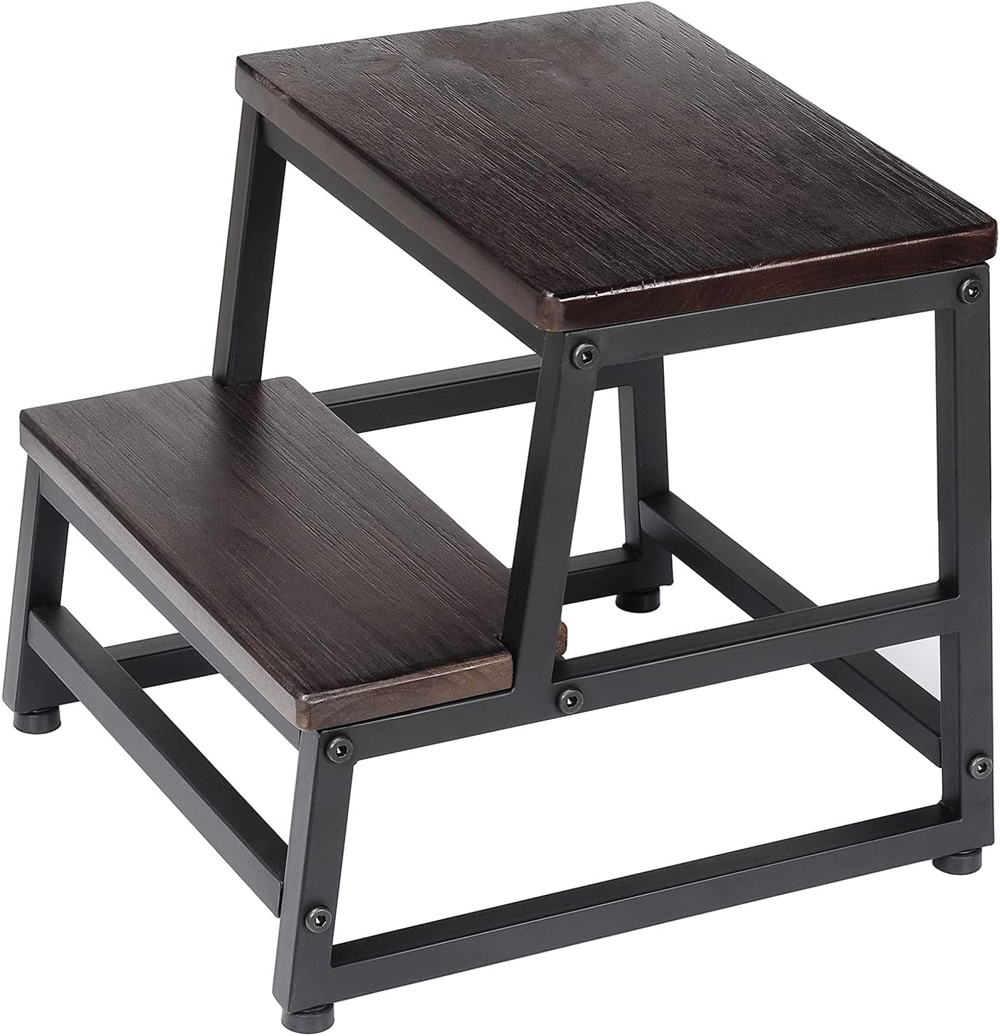 Two Step Foot Stool with 500lb Load Capacity - Assembly Required (Black) Pack of 2