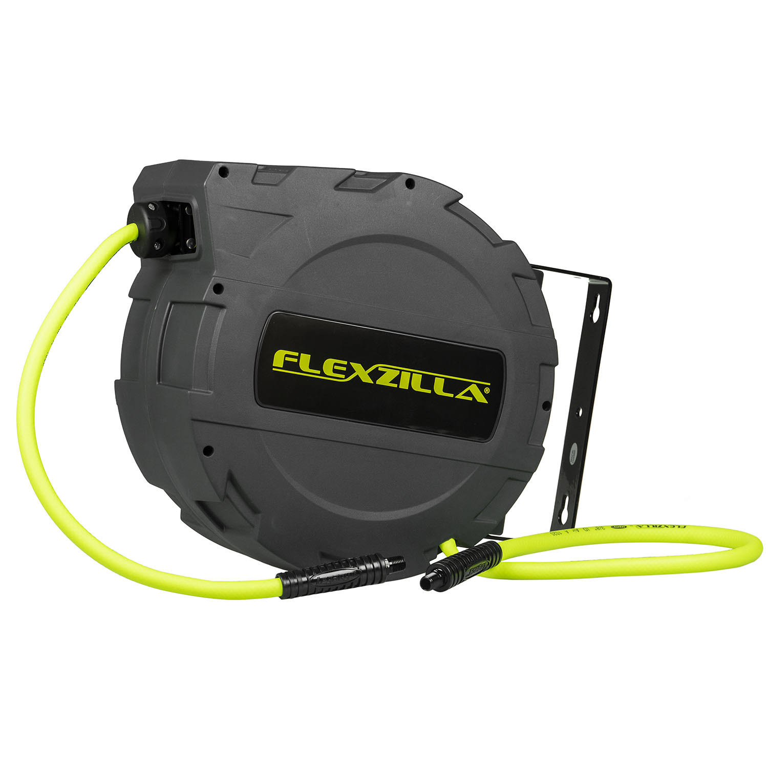 Flexzilla Enclosed Plastic Retractable Air Hose Reel, 3/8x22 x 30&