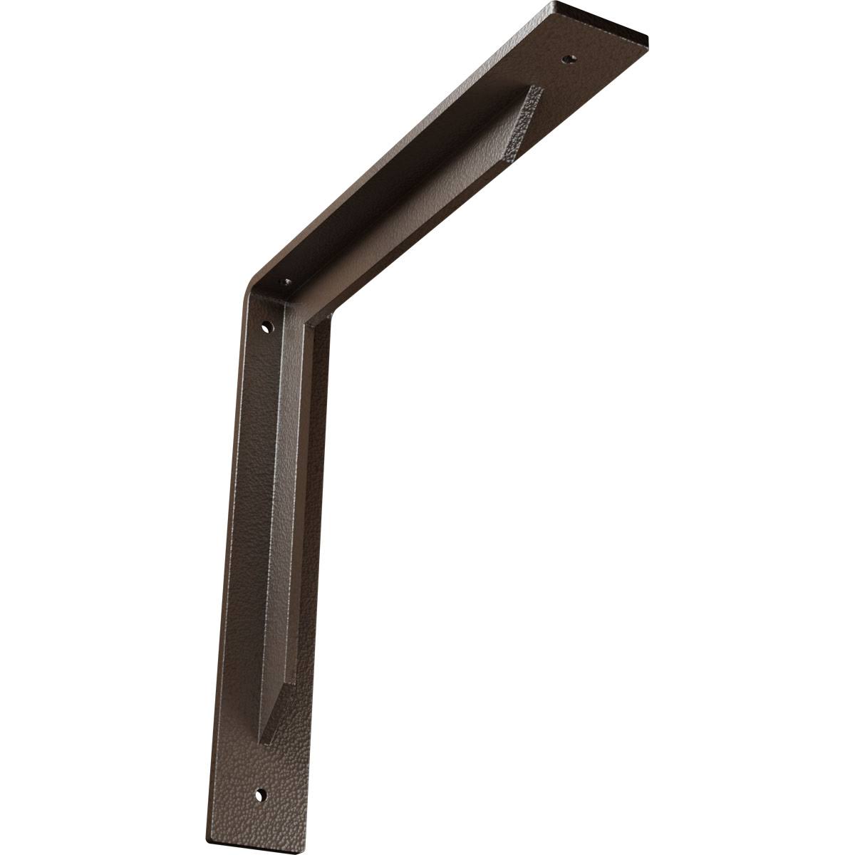 2x22W x 12x22D x 12x22H Stockport Steel BRACKET, Hammered Brown