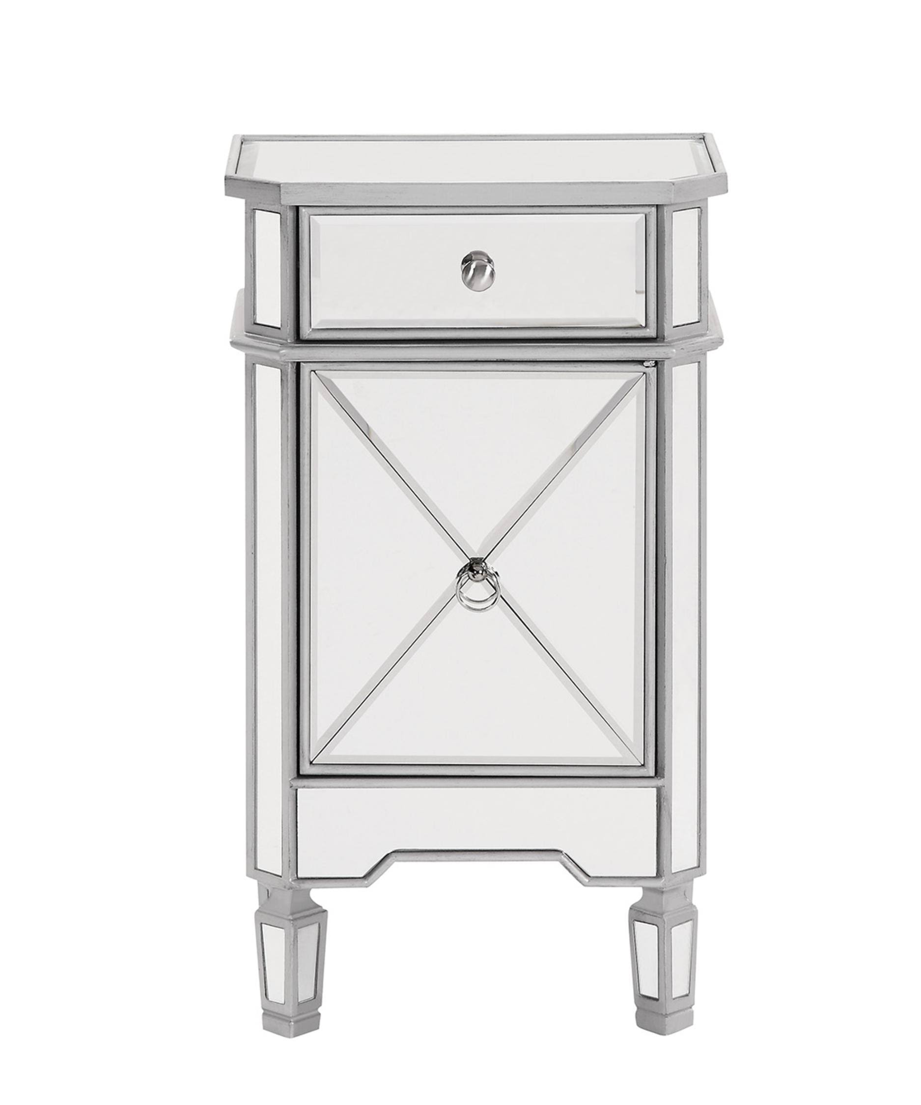 Elegant Lighting Chamberlan Decor Contemporary 1 Drawer Accent Cabinet