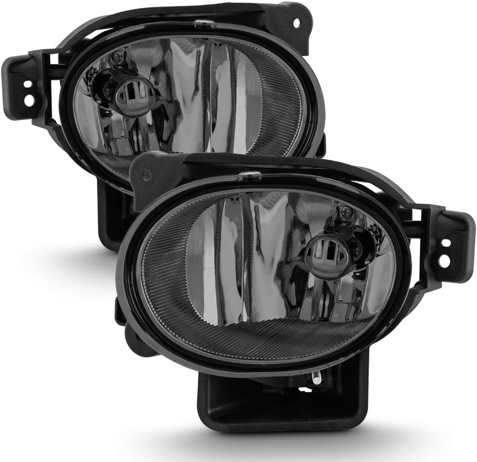 ACANII - For 2007-2008 Acura TL Smoked Lens Bumper Fog Lights Assembly Driving Lamps+Bulbs Driver & Passenger Side