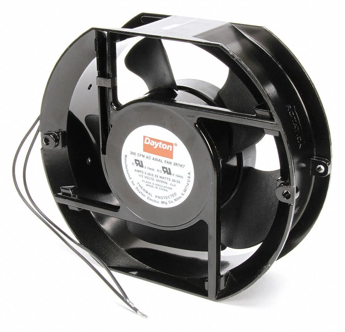5-15/16x22 Round Axial Fan, 115VAC Dayton 2RTK7