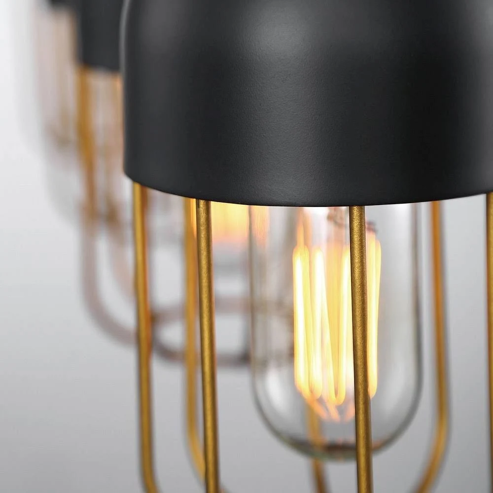 Eurofase Lighting 35961-017 Palmerston - Three Light Bath Bar Black