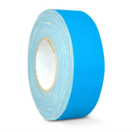 T.R.U. Cgt-80 Light Blue Gaffers Stage Tape with Rubber Adhesive, 2.5 in. Wide x 60 Yards Length, 12mil Thickness (Pack of 20),