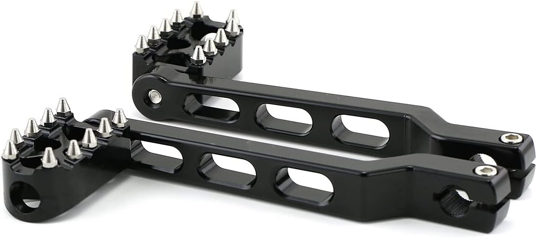 Pnndee 2pcs CNC Aluminum Heel/Toe Shifter Gear Shift Pedal Lever Arms& Shifter Peg for Harley Touring Softail Trike Road Kings (Black) PD-GDGjd-blk