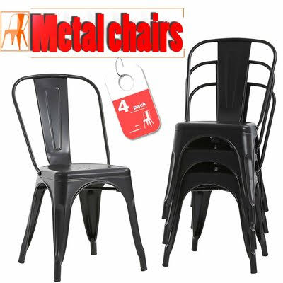 Esqueda Slat Back Stackable Side Chair in Black Williston Forge