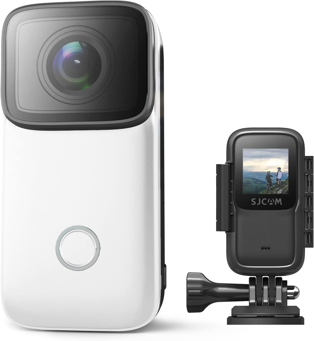 SJCAM C200 4K24FPS Action Camera Ultra HD Underwater Camera 154 Degree Wide Angle 131FT Waterproof Camera Black