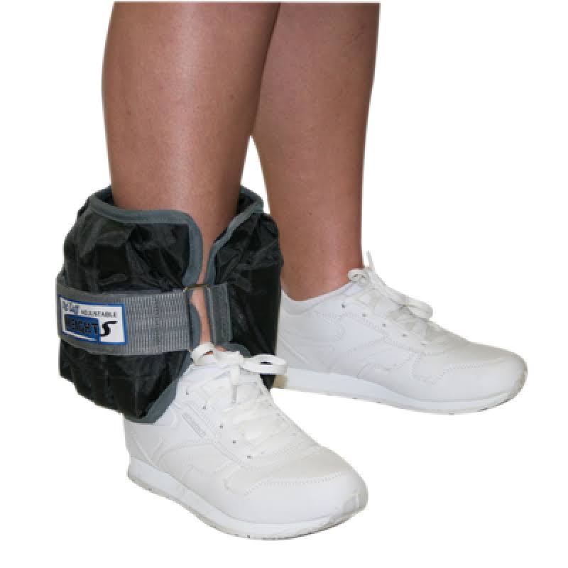 The Adjustable Cuff Ankle Weight - 20 lb - 20 x 1 lb Inserts - Black - Each
