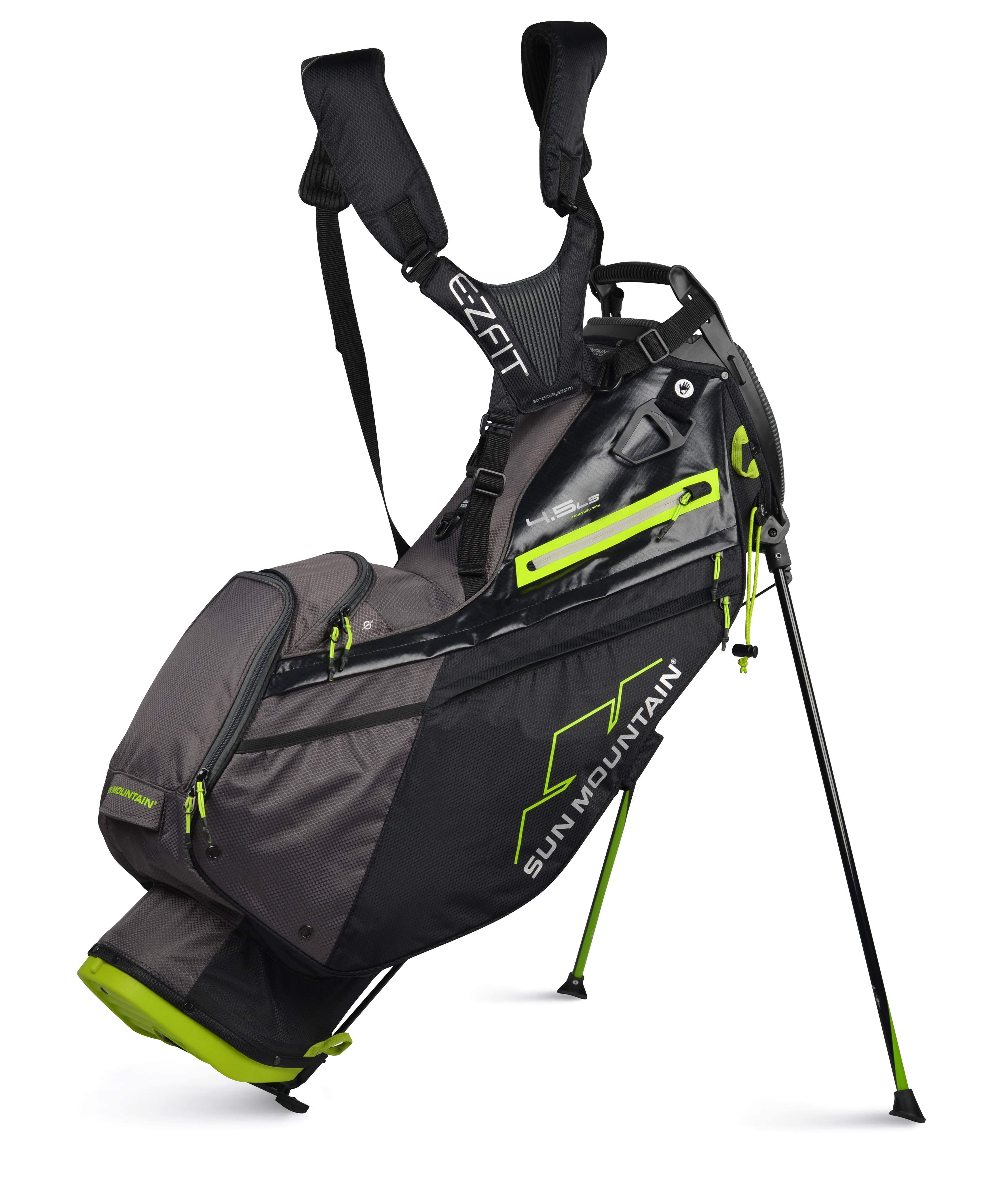 Sun Mountain 4.5 LS 14-Way Stand Bag - Black/Gunmetal/Rush
