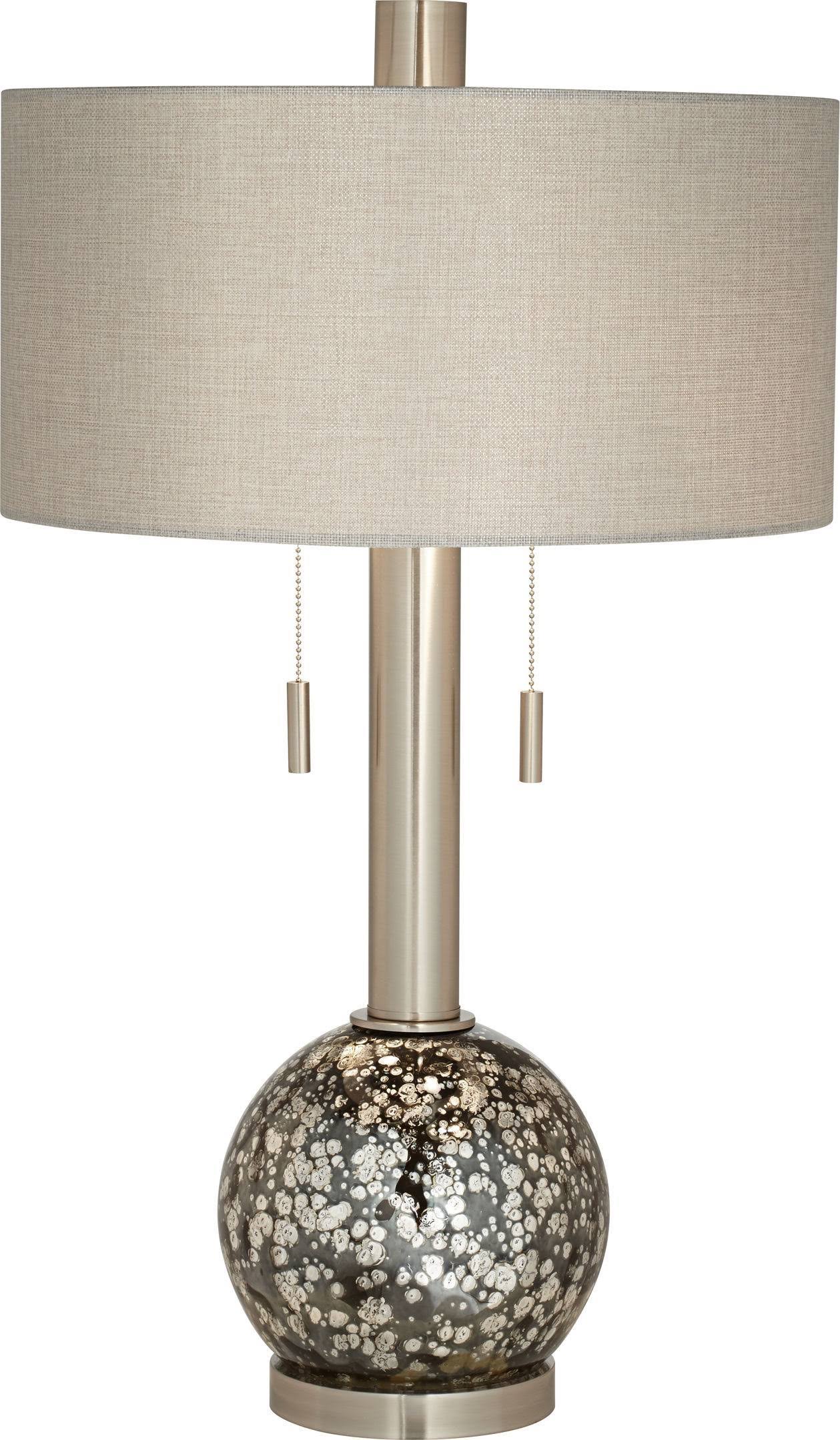 Pacific Coast Lighting Empress Table Lamp in Brushed Nickel