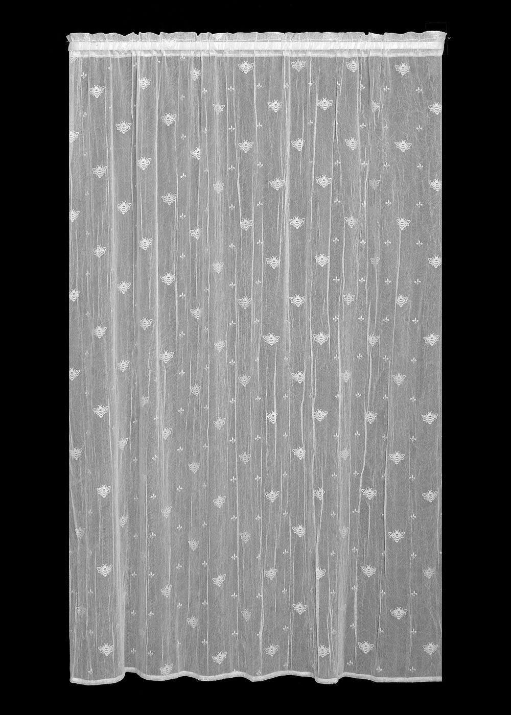 Heritage Lace 7165W-4584 Bee 45 x 84 in. PANEL, White