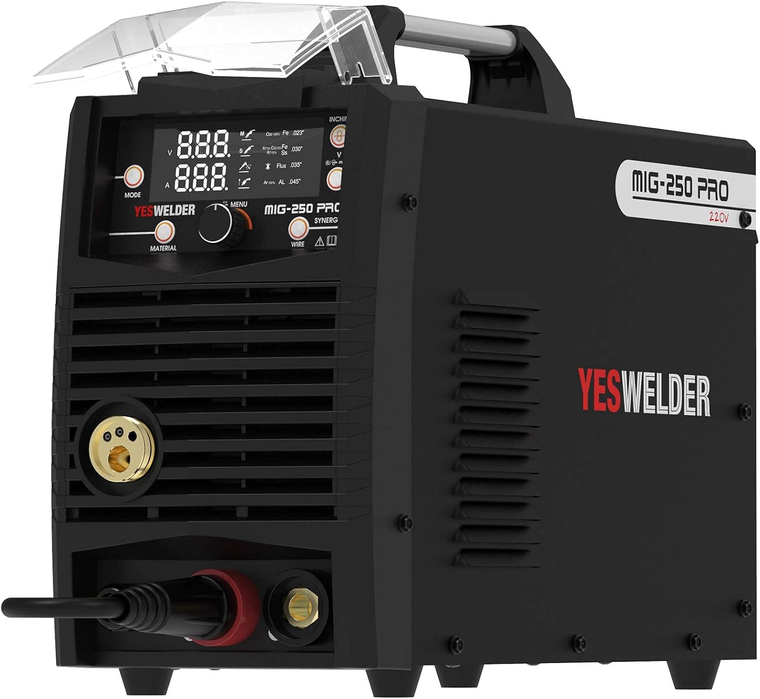 YESWELDER MIG-250 PRO Aluminum MIG Welder, 250Amp 220V, Gas Gasless MIG Welding Machine MIG/Lift TIG/ARC 3 in 1 Welder