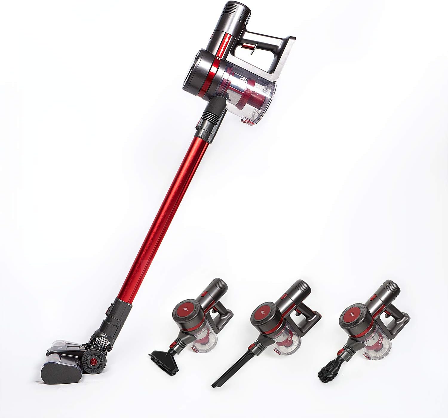 Cordless Vacuum, Stick Vacuum Cleaner with 20KPA Super Suction, 100000 RPM High-Speed Brushless Motor, 4 in 1 Lightweight Handheld Vacuum Cleaner for Hardwood Floor Carpet Pet Hair i202