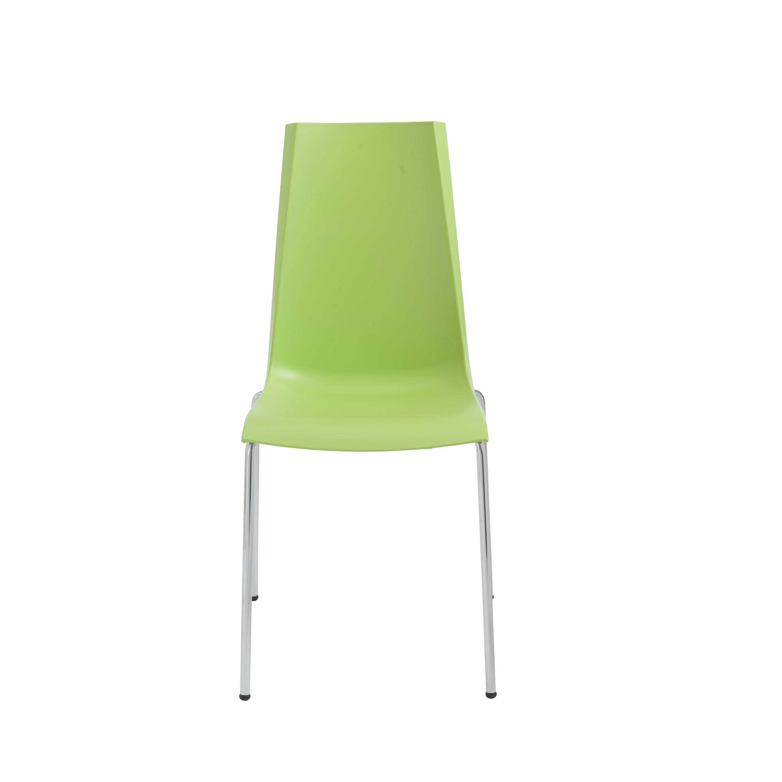 Mannequin Stacking Side Chair - Set of 4, Light Green