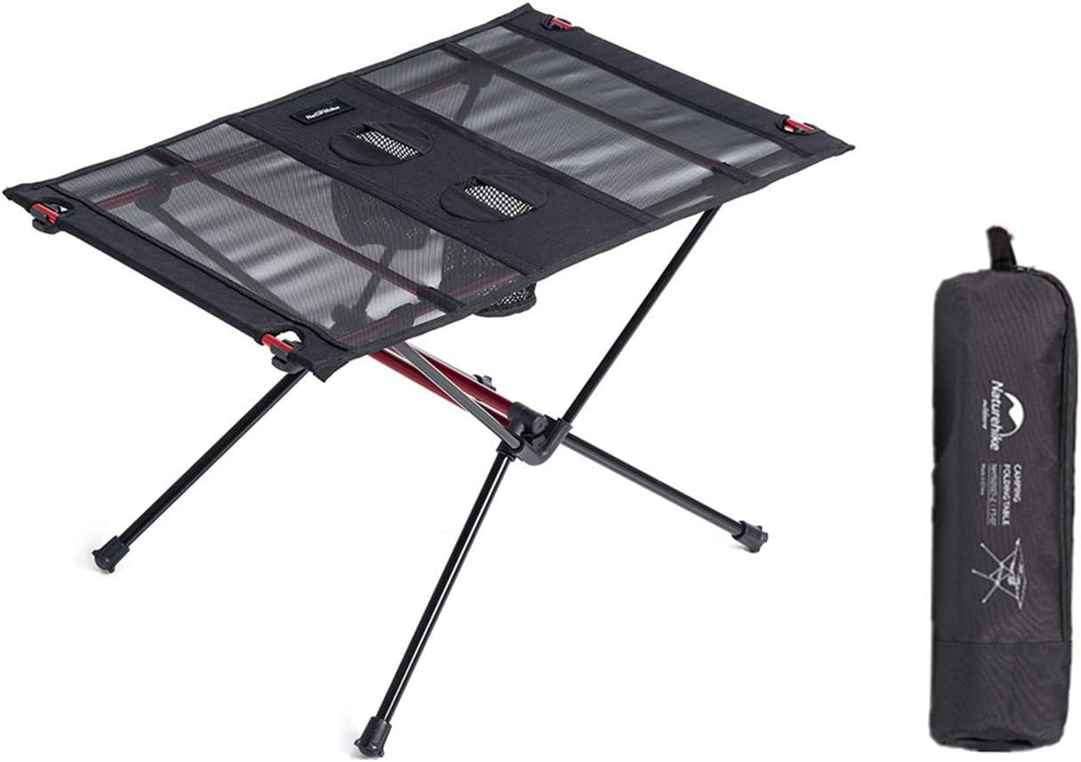 Naturehike Folding Camping Table - Portable Folding Table Compact Lightweight Small Folding Roll - up Table with Carry Bag for Outdoor Picnic, Beach, Camping, BBQ, Party