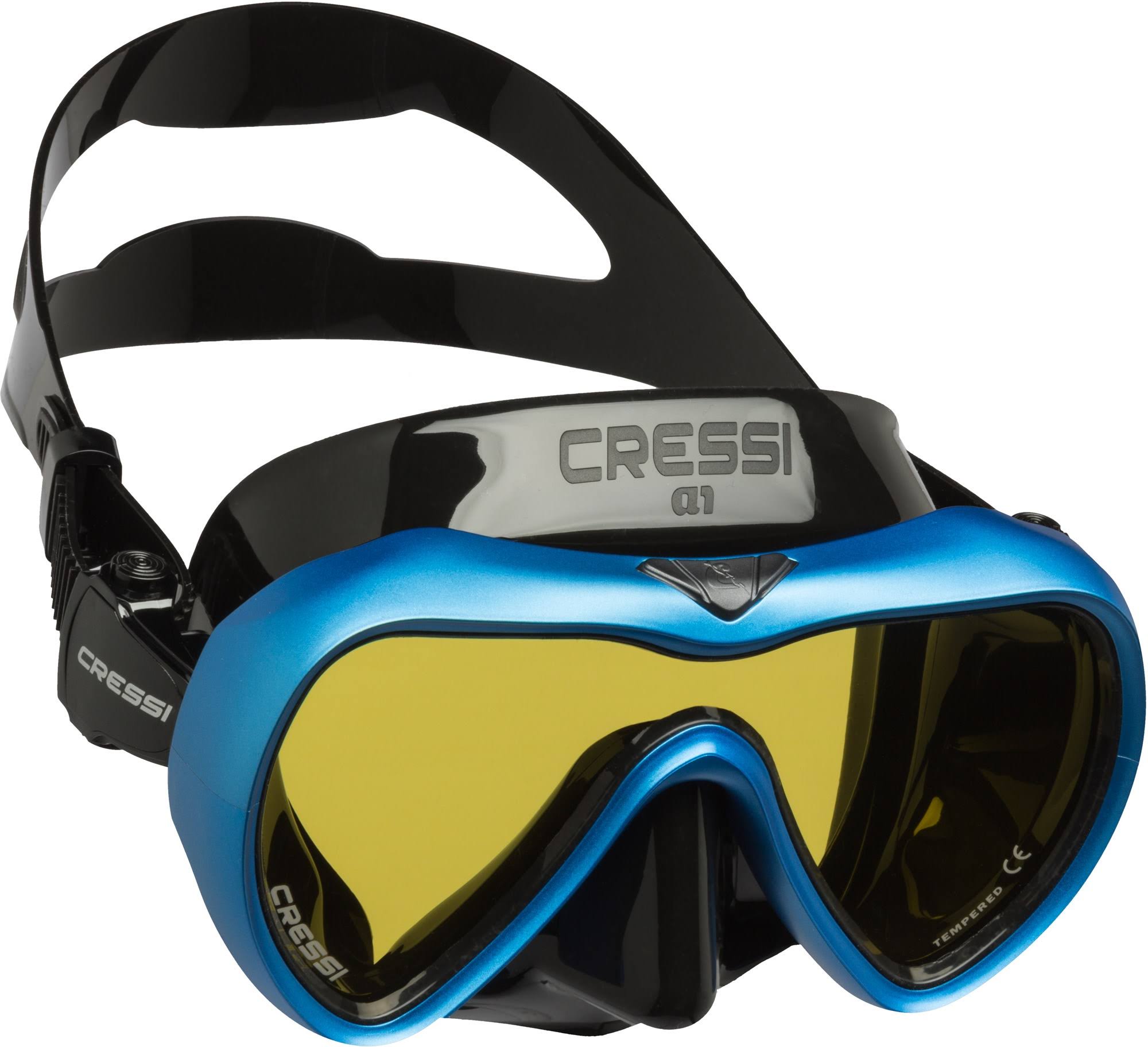 Cressi A1 Mask Black/Blue Yellow