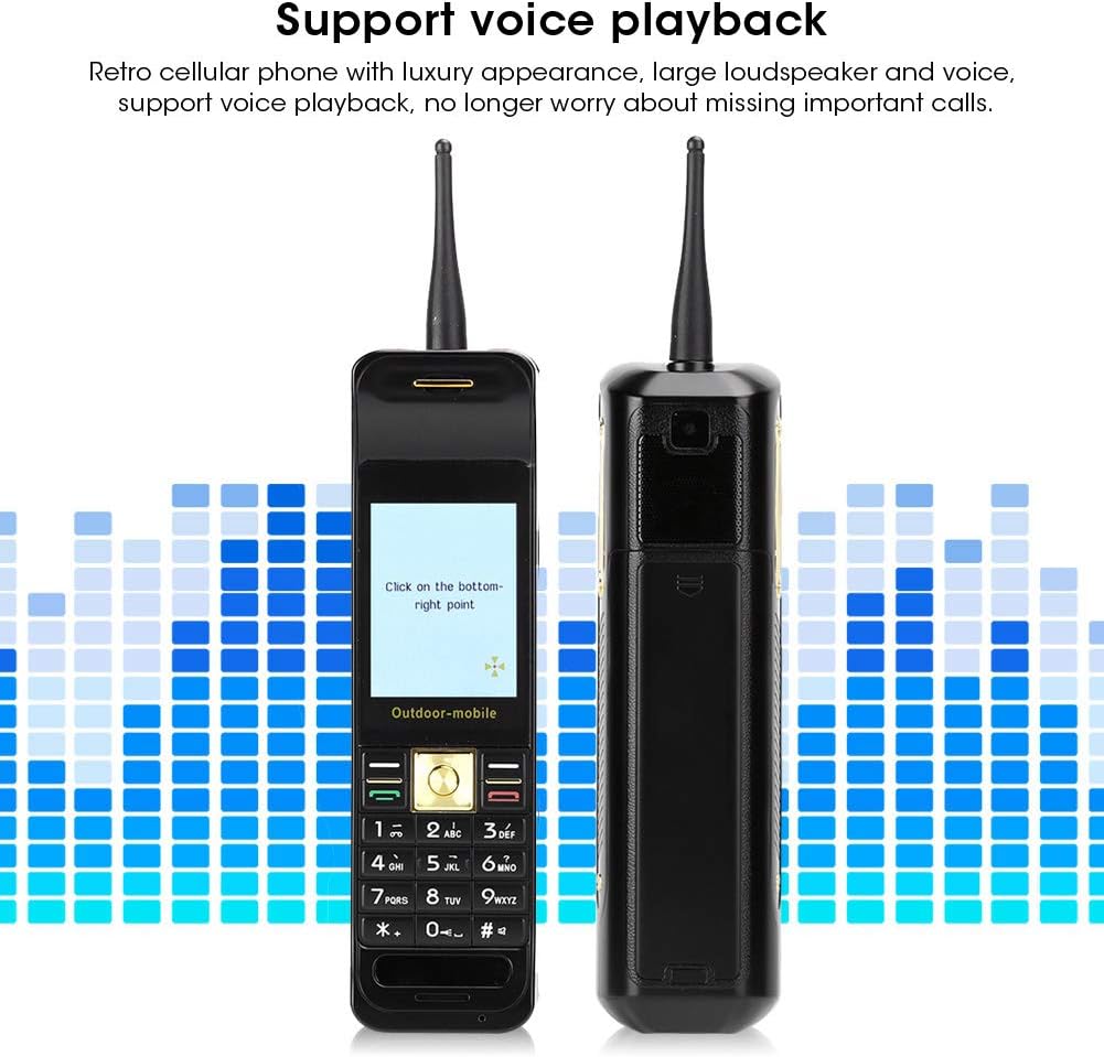 2.2'' Business Mobile Phone, Dual Card Classic Retro Mobile Phone, Power Bank Phone with Quad Frequency 850MHZ 900MHZ 1800MHZ 1900MHZ (Black)