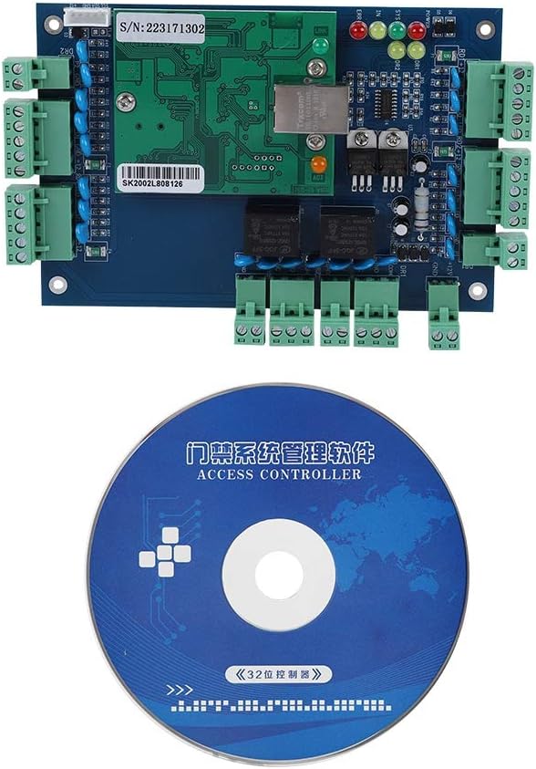 Professional 26 Bit TCP IP Network Access Control Board Panel Controller for Wiegand 2 Door Use