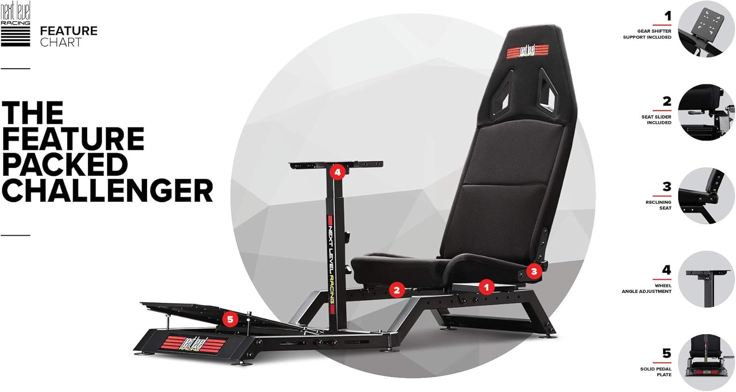 Next Level Racing Challenger Simulator Cockpit - Not Machine Specific