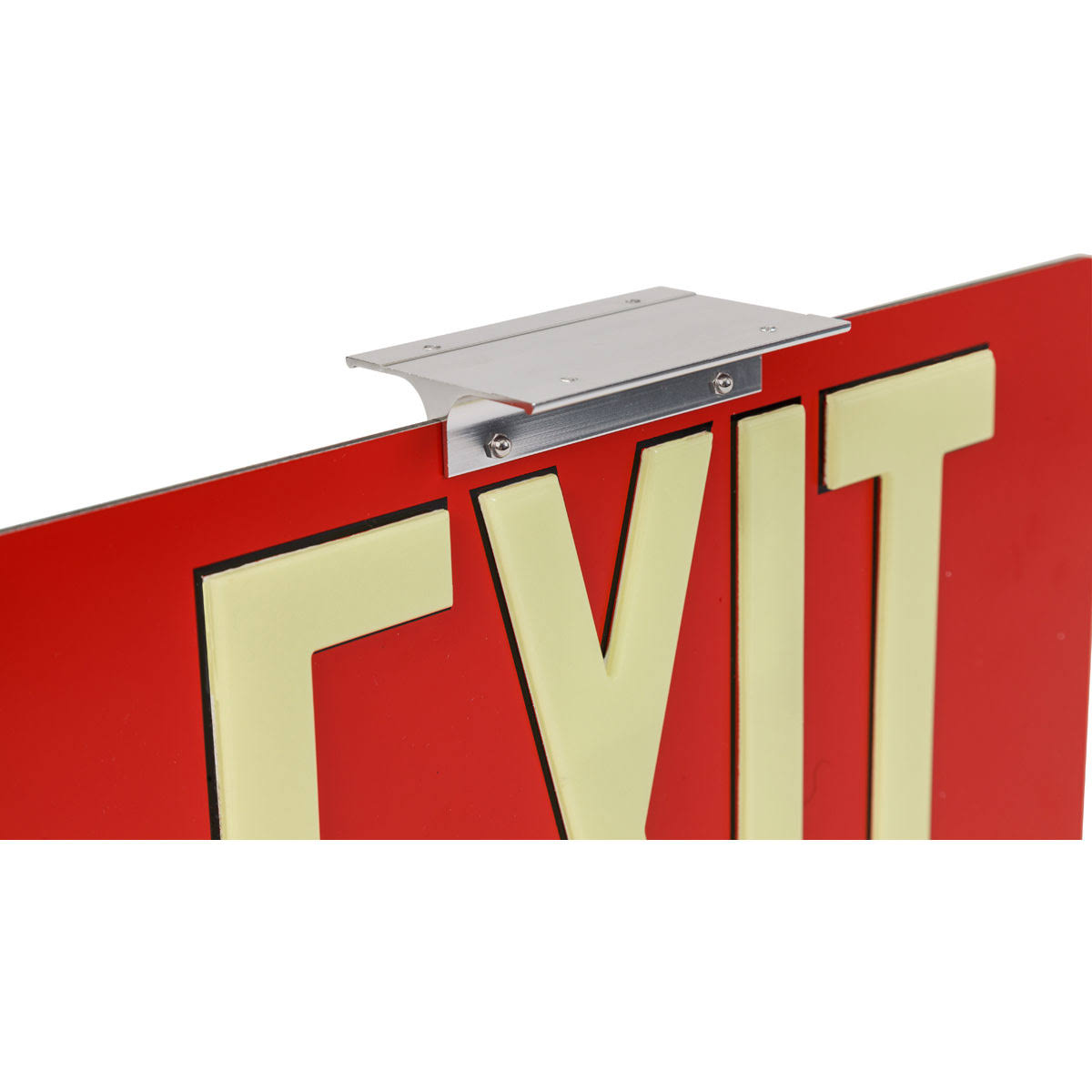 Brady 145527 Exit Sign,9x22H,Red,Surface