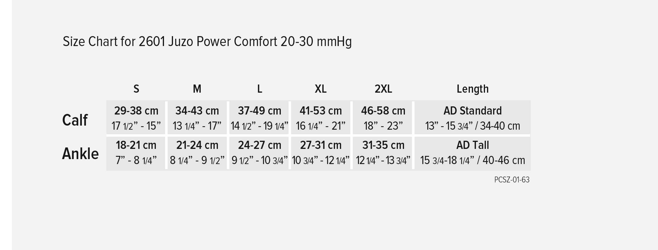 Juzo Power Comfort 20-30 mmHg Knee High / XL / Tall / Retro Black