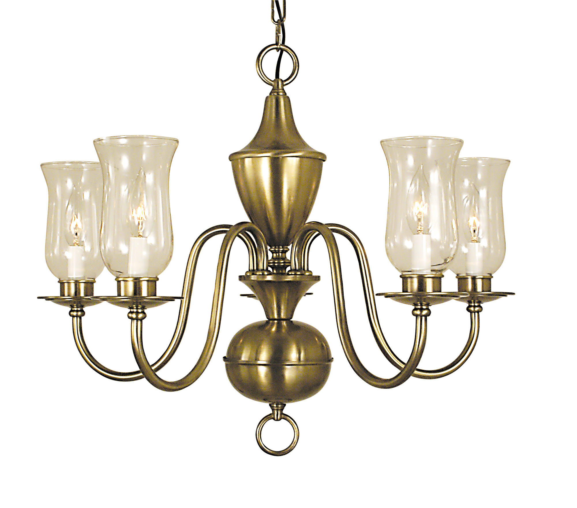 Framburg 2545 MBLACK 5-Light Matte Black Jamestown Dining Chandelier
