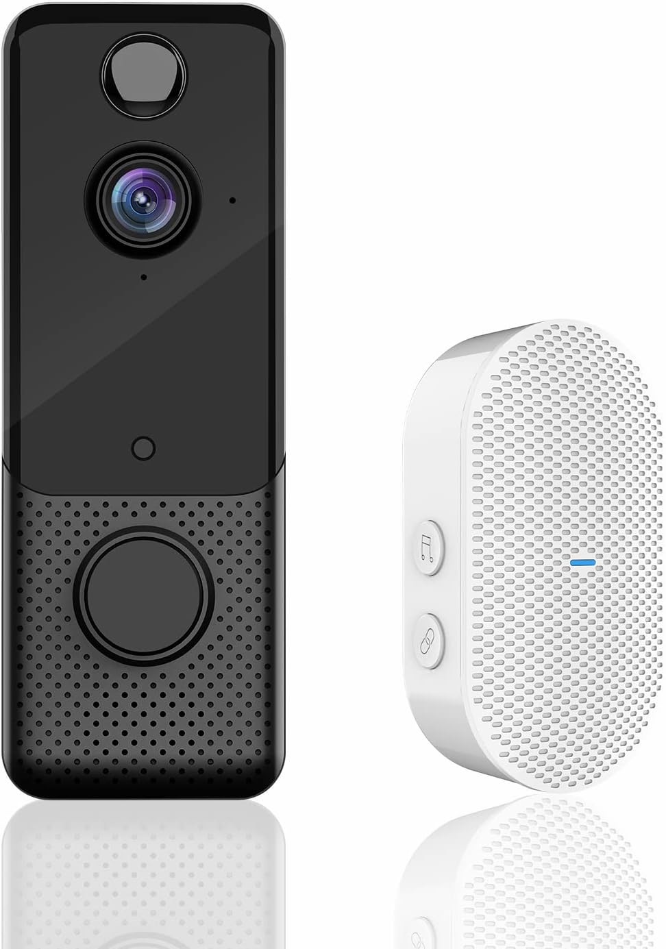 Video Doorbell Camera 1080P Wireless Door Bell with Chime, PIR Motion Detection, Two-Way Audio, Night Vision, Free Cloud Storage, 166°Wide Angle, IP65 Weatherproof, Easy Installation Pack of 2