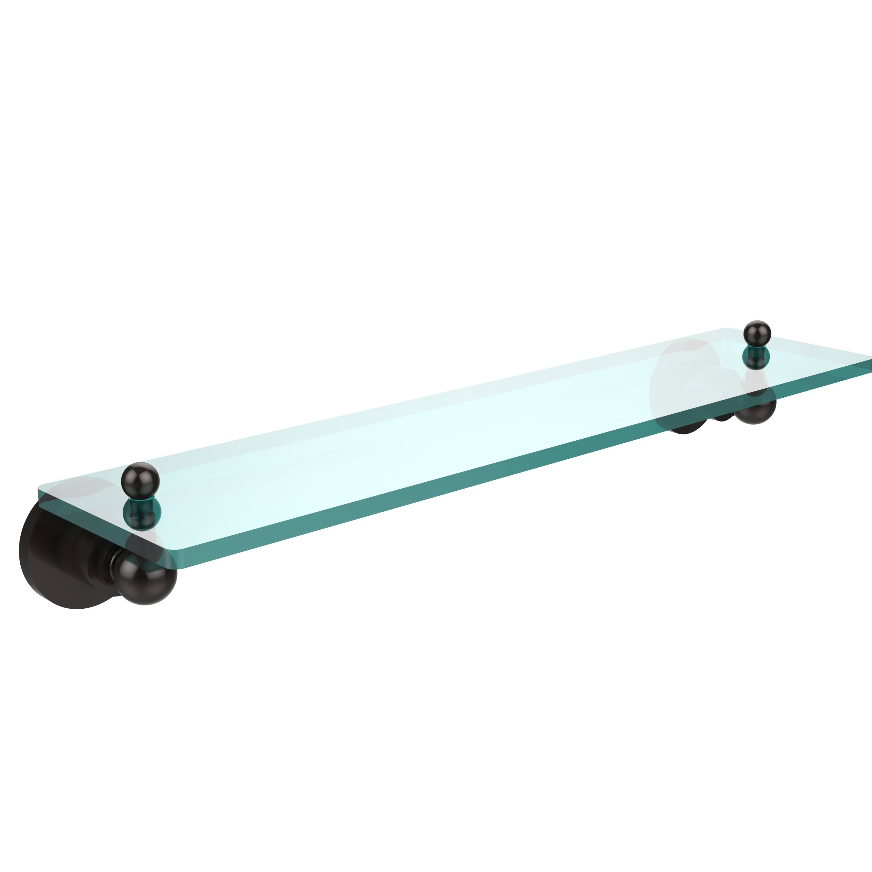 Allied Brass Astor Place 22 inch Glass Vanity Shelf Beveled Edges Oil Rubbed Bronze