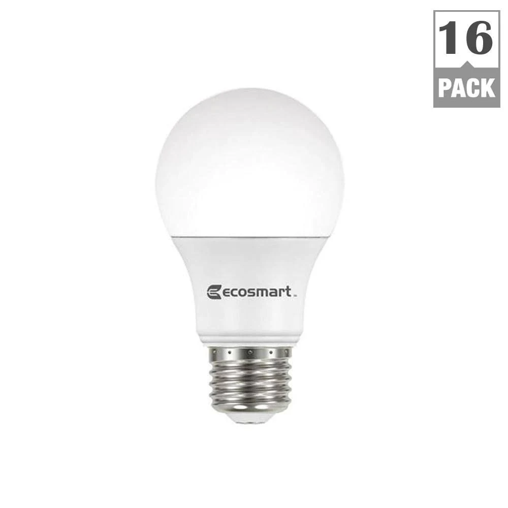 100-Watt Equivalent A19 Non-Dimmable LED Light Bulb Soft White (16-Pack)