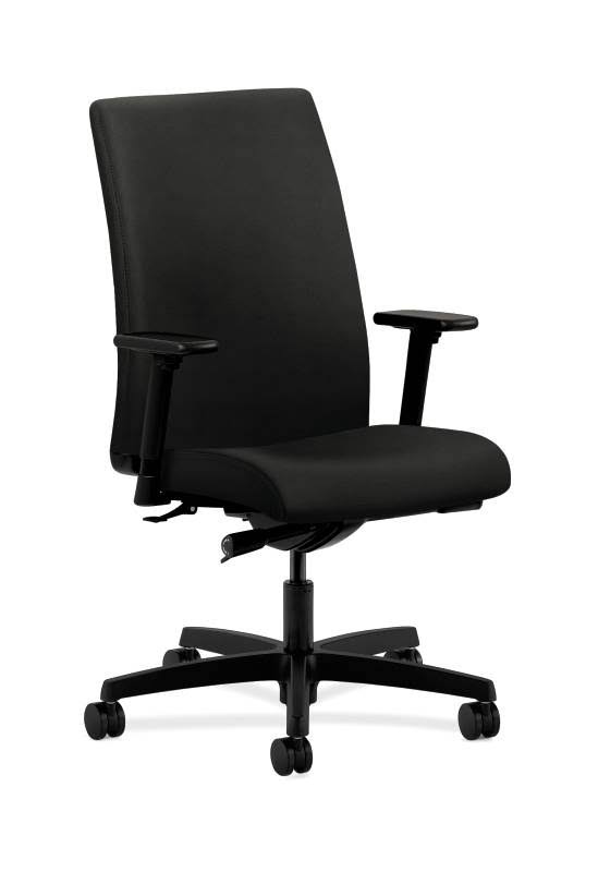 HON Ignition Mid-Back Task Chair in Grade IV Whisper Vinyl, Black