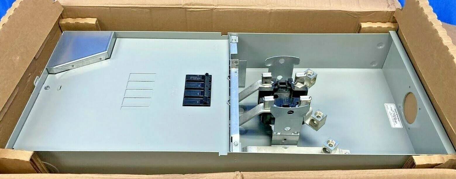 GE 200 Amp 4-Space 8-Circuit Combination Main Breaker/Ringless