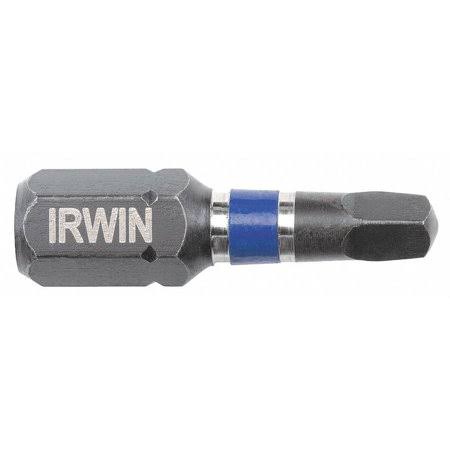Irwin #2 Square Recess Impact Insert Bit, 1/4 in Hex - 1838497