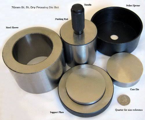 Across International SDS76 Cylindrical Hardened Steel Dry Pressing Die Set, 7...