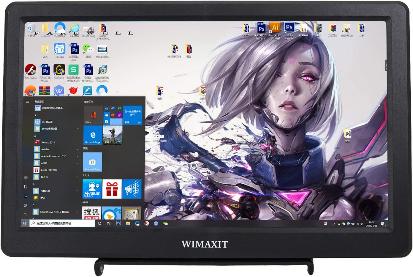 WIMAXIT 10.1 inch HDMI VGA Full HD IPS 1920x1080 Resolution Monitor for PC,Camera,CCTV Surveillance,Game Console Display Pack of 2