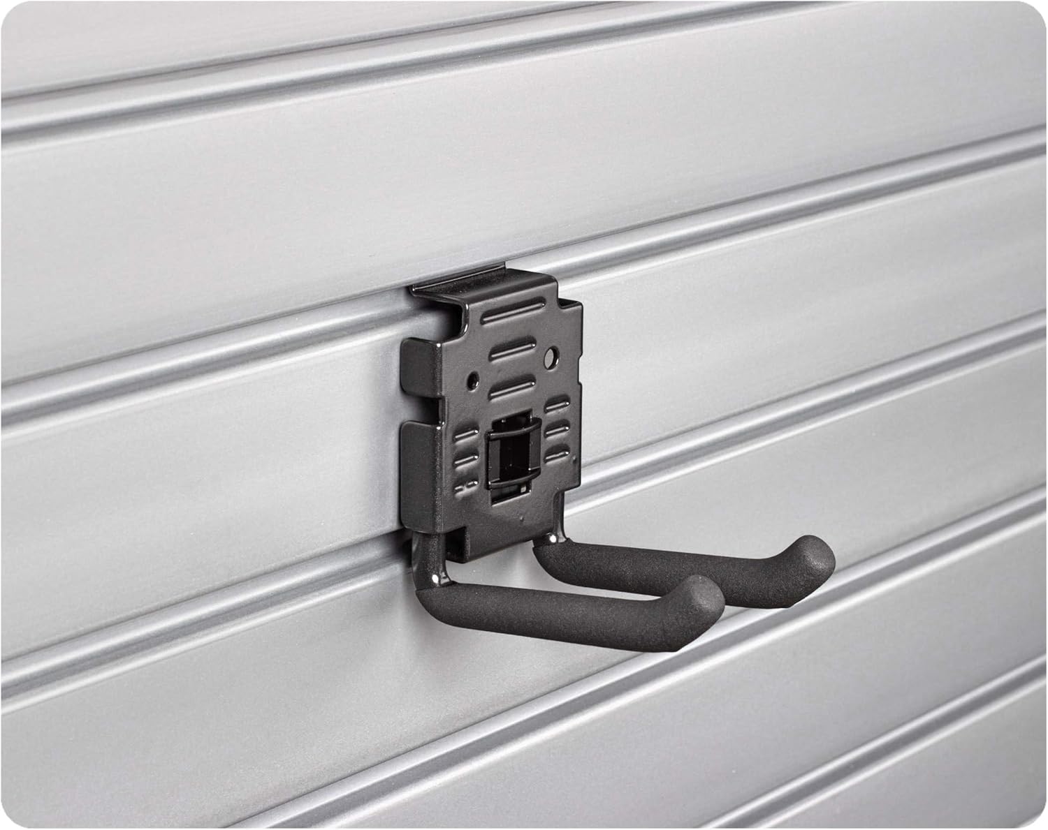 HandiWall Sports Accessory Kit with Locking Bracket Hooks for Slatwall Panel Organization