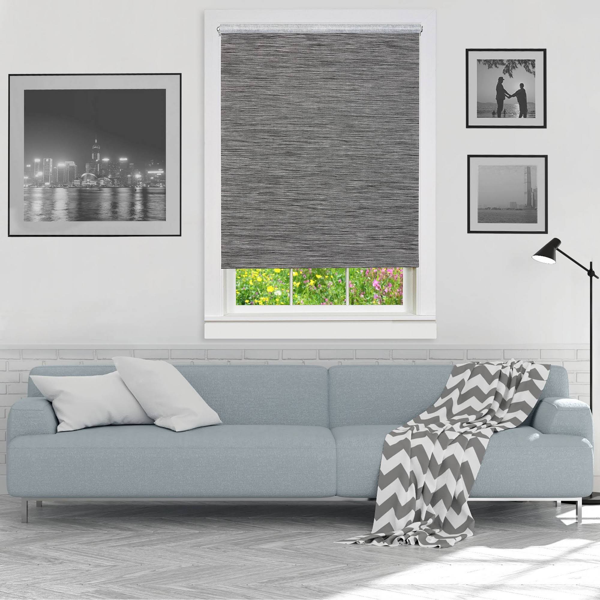 Achim Smoke Cords Free Privacy Jute Shade