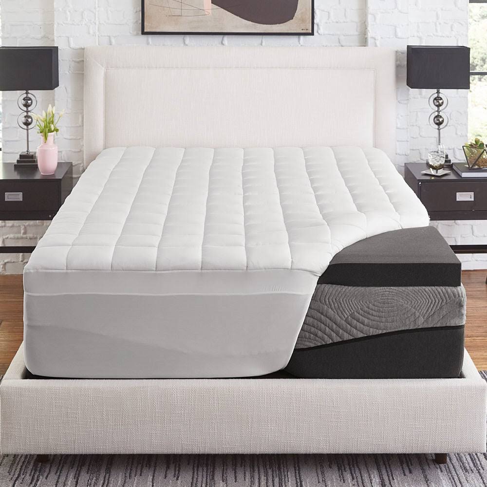 Slumber Solutions Active 3-Inch Charcoal Memory Foam with 1.5-inch Fiber Cover - Full