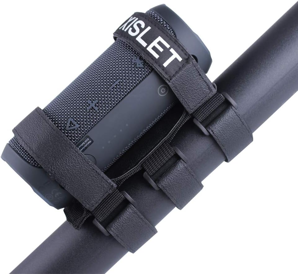 Xislet 2-Strap Style Portable UTV Speaker Mount Compatible with Polaris RZR Ranger Can Am Maverick X3 Kawasaki Mule Attaches 1.5-2.0