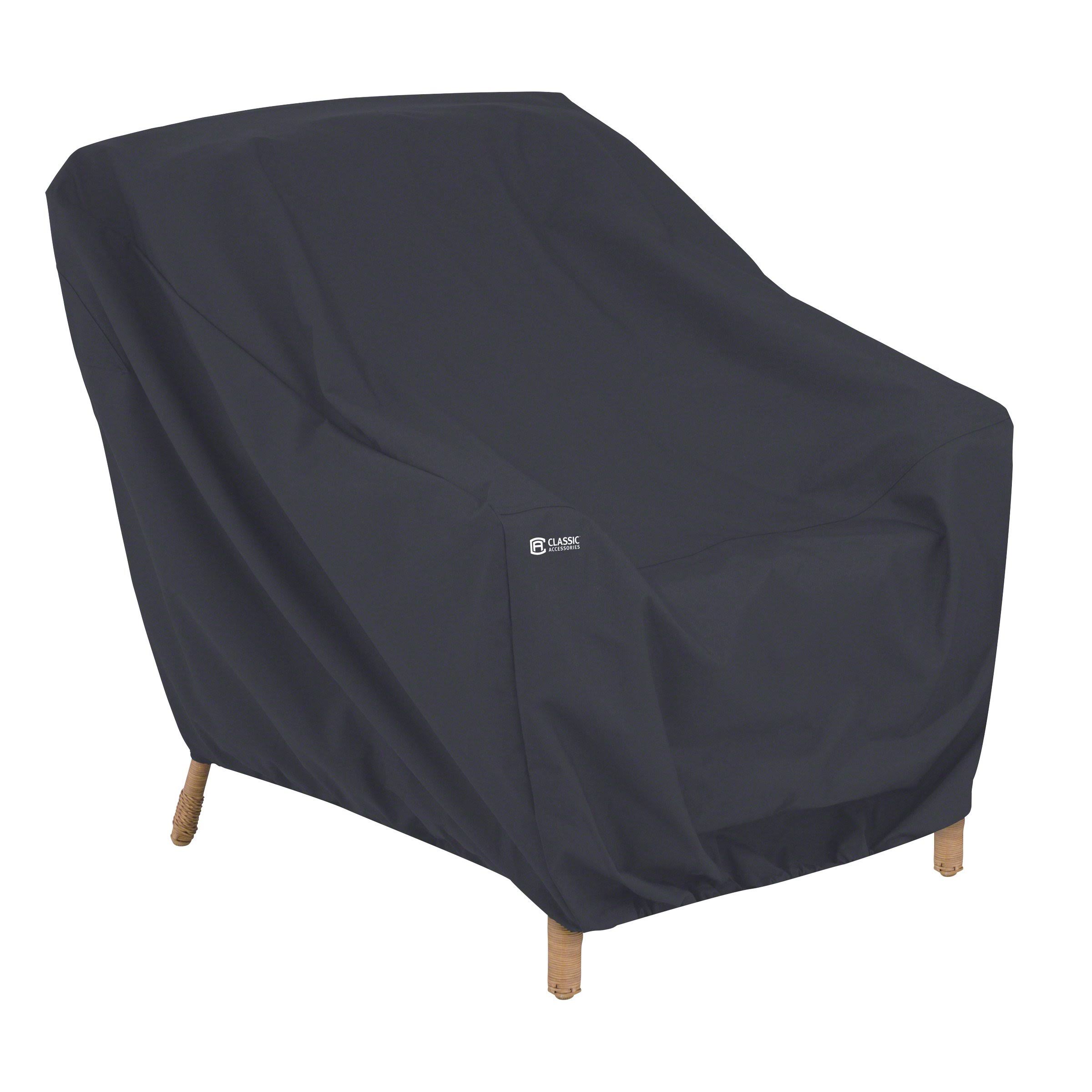 Classic Accessories Black Patio Lounge Chair Cover