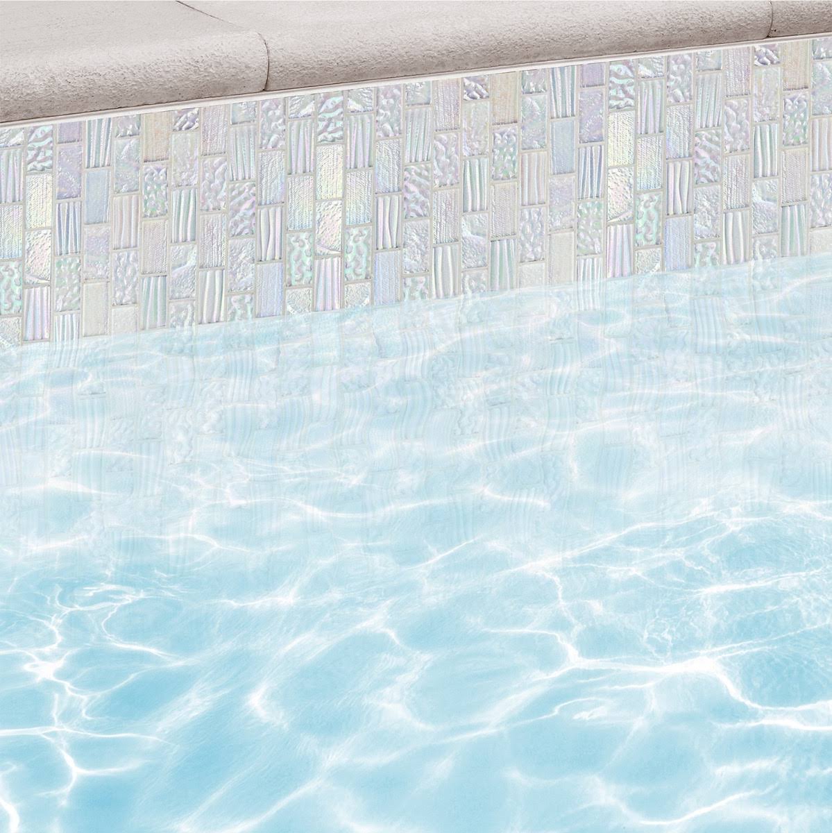 Marina 1x22 x 2x22 Glass Mosaic Tile Ivy Hill Tile Black